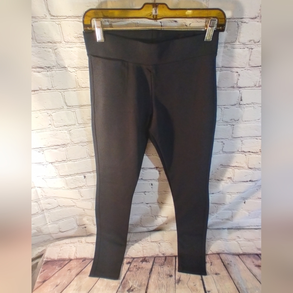 American Giant Activewear Black Pant Knit Leggings Pull On Size 4